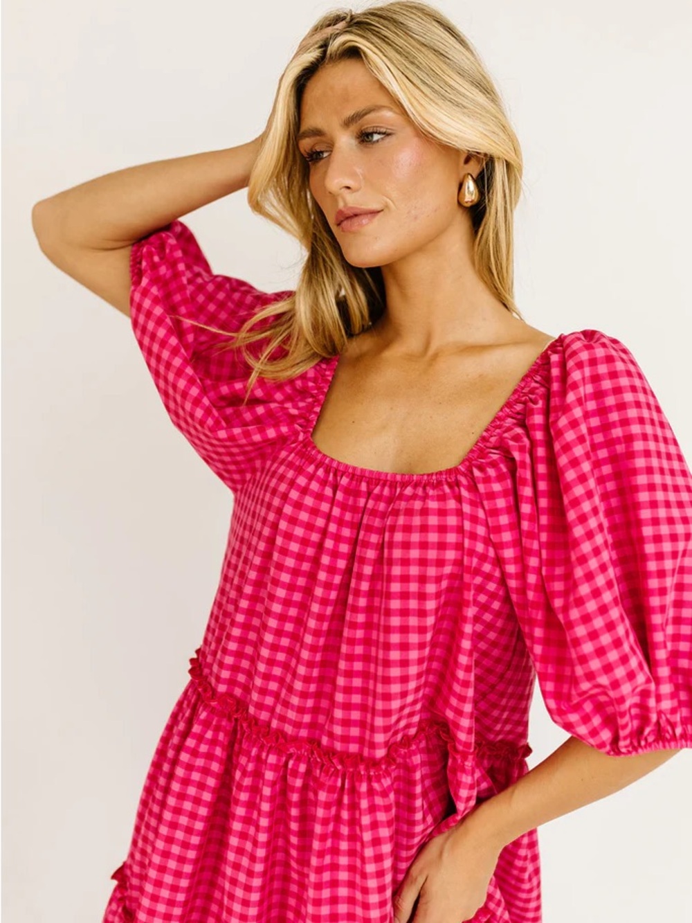 DayMaker Dress PINK GINGHAM *ZOCO EXCLUSIVE* - Picture 8 of 12